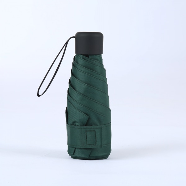 Litet reseparaply Lätt kompakt vikta paraplyer Handväska Storlek ---Mörkgrön