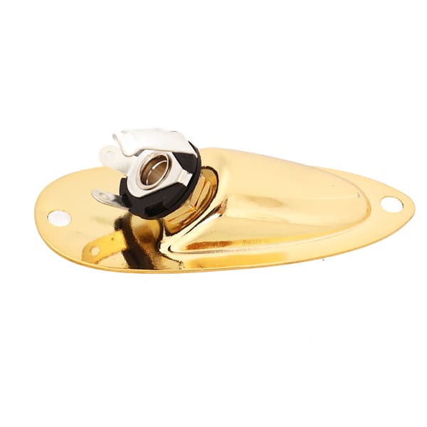 Båd Guitar Output Jack Guld Metal Elektrisk Guitar Pickup Output Input Jack Stik Socket Plade Sæt