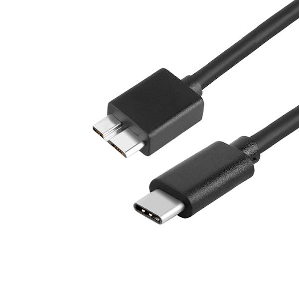 0,35 m typ-c till mikro 3.0 datakabel för MacBook mobiltelefon anslutning mobil hårddisk kabel, 4-pack