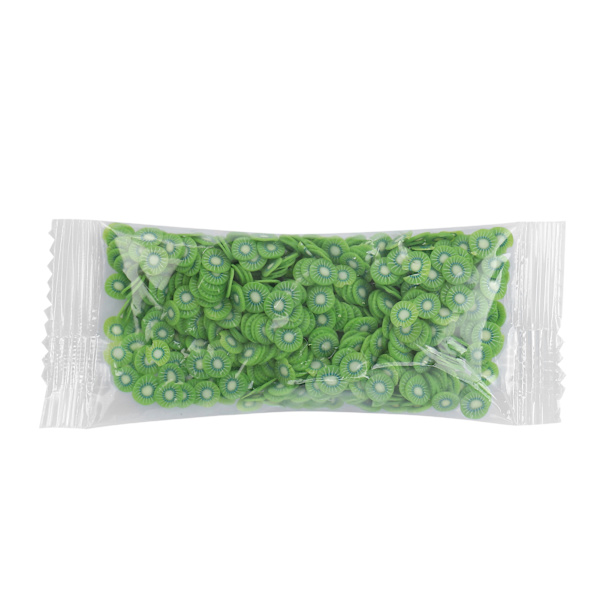 Fruktformade nagelkonstskivor Polymerlera nagelkonst Mobiltelefon Glasögon Dekorationstillbehör 10g/förpackning Kiwi