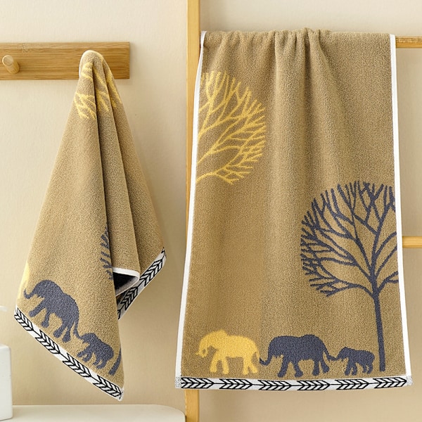 100% bomull handdukar set med snabb torkning, texturerade badhanddukar, mycket absorberande och hållbara handdukar, 4-pack