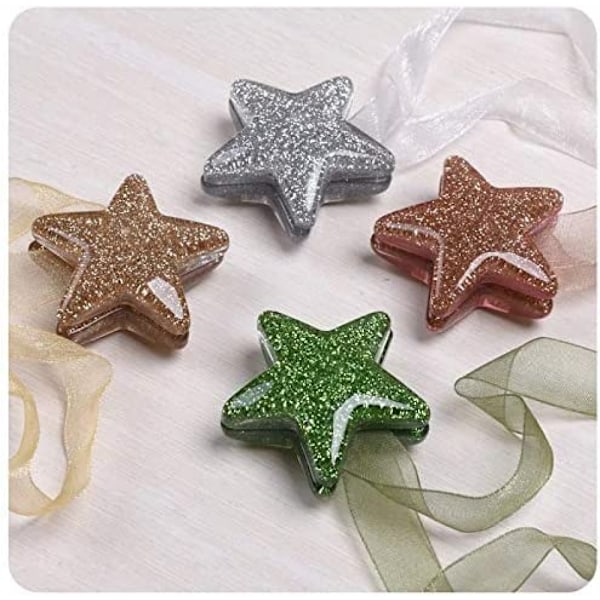 Stjerneformet magnetgardin spænde magnetisk mesh tieback holder vindue gardin clip holder strop tilbehør hjem indretning (grøn)