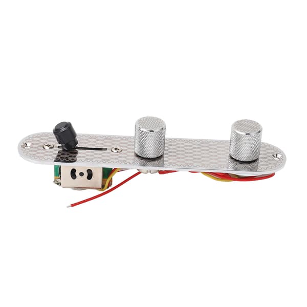 GE229 Guitar Prewired Control Board 3 Way Switch Circuit Control Plate Metal Flat Knobs og Wiring Harness