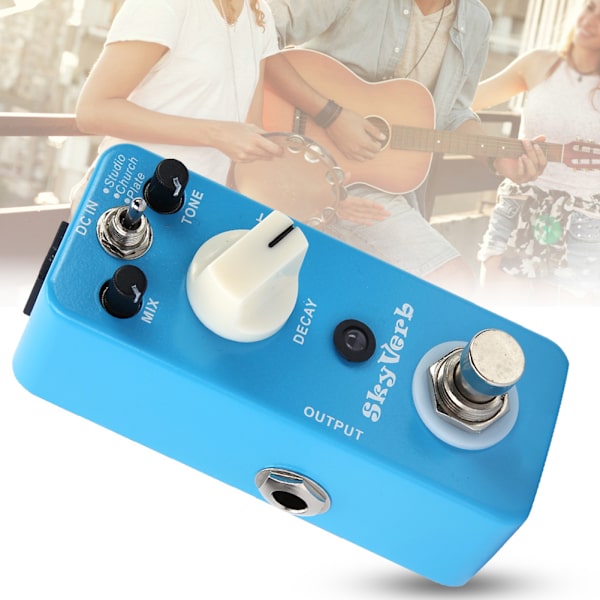 Digital Reverb Pedal True Bypass Switch Gitarr Effekt PedalDigital Reverb Gitarr Effekt Pedal