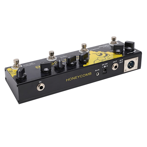 Multieffektspedal för gitarrprocessor Delay Reverb Chorus Sound DC 9V CP-48