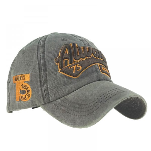 Dotpet Baseball Cap Vasket Fuld Cap Frayed Solhat Mænds Og Kvindernes Nye Hat(Brun)