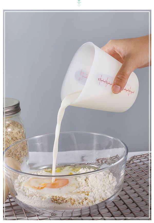 2 Märkta Silikon Flexibla Mätkoppar, 500 Ml Squeeze Pour Silikon Mätkopp Set, Kök Mätkopp.(2PCS)