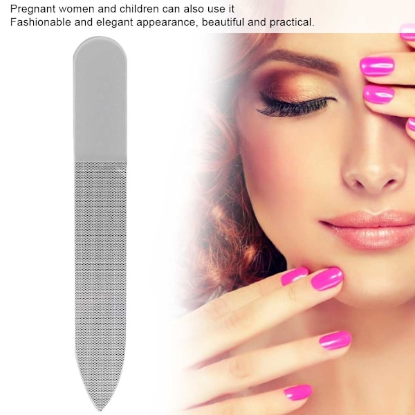 3 stk. Neglefil Nano Glas Neglebuffer Slibning Polering Stribe Manicure Værktøj Spidst Hoved