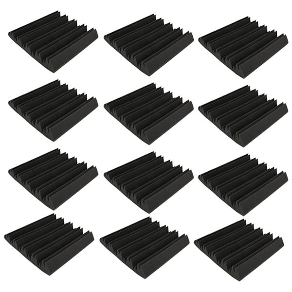 12 stk. Akustiske skumplader Lydabsorberende Lydisolerende Kiler til Studio Hjem 30x30x5cm