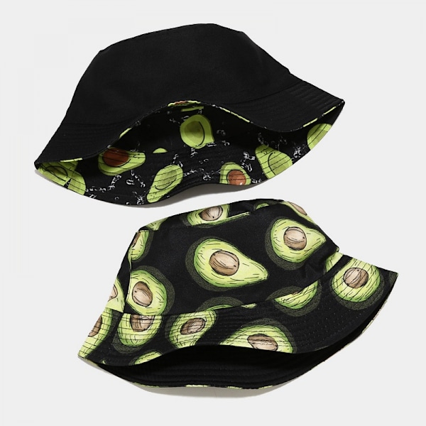 Wekity söpö ämpärihattu rantakalastajan hatut naisille, käännettävä kaksisivuinen unisex (HATH033)