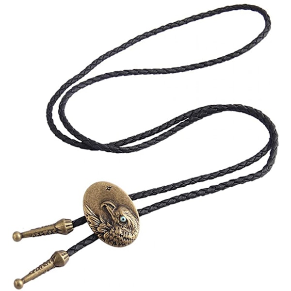 Bolo-solmio - Käsintehty länsimainen cowboy-musta vintage-sisaääninen riipus naisille ja miehille