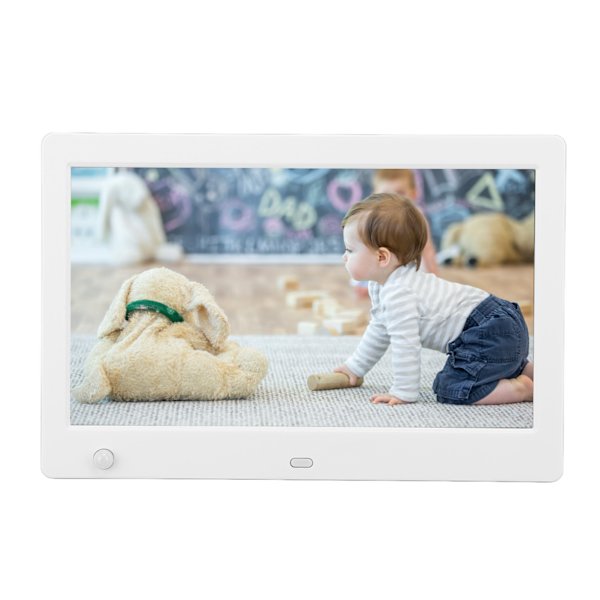 7,8-tums digital fotoram 1080P HD LED-skärm Human Sensor Fjärrkontroll Digital fotoram för fotovisning Videouppspelning EU-kontakt 100-240V