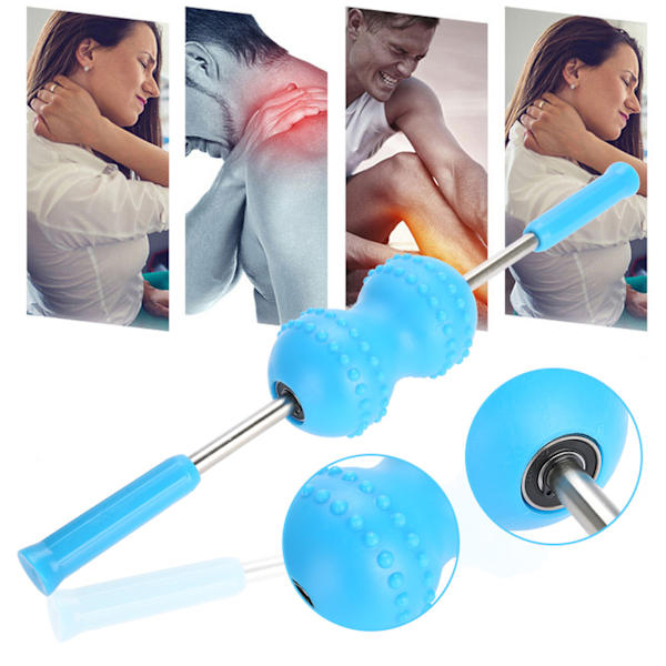 Multifunktionell kroppsmuskel yoga massage rulle pinne meridian smärtlindring pinne