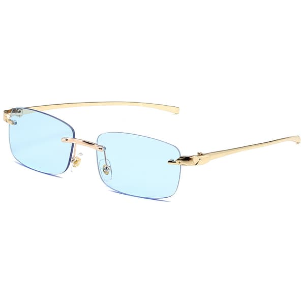 Solbriller til kvinder og mænd Retro Aviator Square Goggle Classic Frame briller