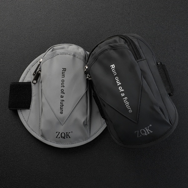 Sportarmband, universal smartphone-armväska för löpgym, multifunktionsficka, passar modeller under 6,5" blå