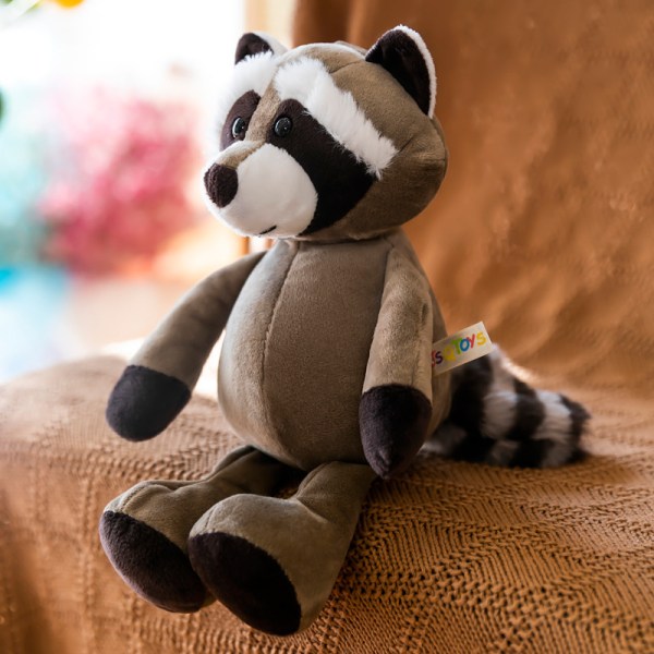 Söpö pehmolelu Viidakkoeläin Nukke-pesukarhu（35cm） raccoon （35cm）