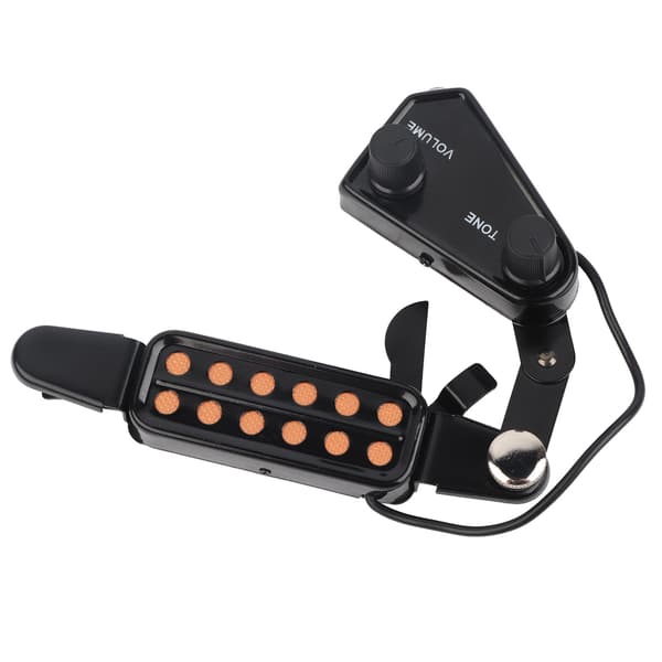 12-håls magnetisk pickup-transducer med volymton-tuner-kit för akustisk gitarr