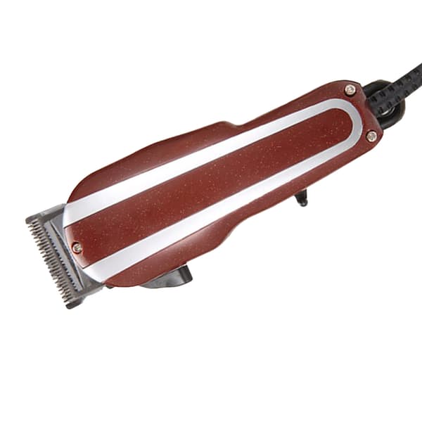 Mænds Hårklipper Professionel Rustfrit Stål Ergonomisk Hår Trimmer til Hjem Salon Rød