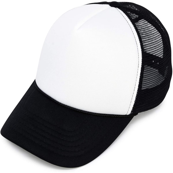 AVEKI Two Tone Trucker Hat Summer Mesh Cap med justerbar Snapback-rem