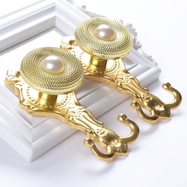 Gardinkrok Gardinväggkrok Bas Väggkrok Gardinrem Gardinkrok Väggkrok (Färg: Guld, Storlek: En Storlek)