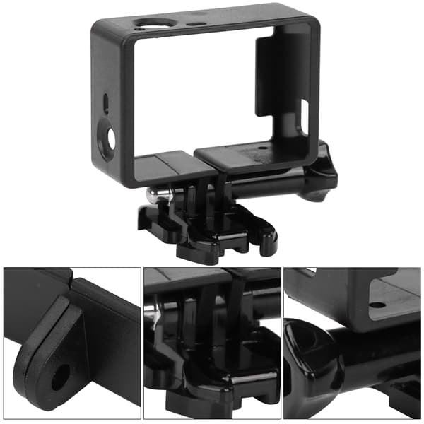 Sort kantrammebeskyttelseshus til Gopro 3 / 3+ / 4