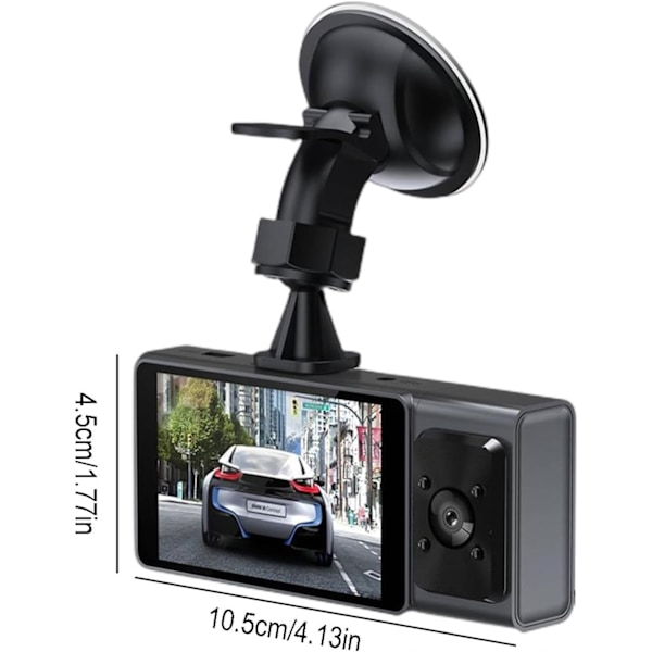 Dash Cam Front Inside, WiFi FHD 1080P HD Dash Camera for Cars, Car Camera with APP, WiFi Dash Cam with WDR Night Vision, 24 Hours Pa