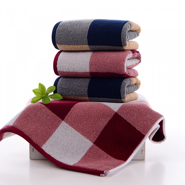 Bomullshandduk Tjockare Set Handduk Vuxen Ansiktshandduk Badhandduk Handduk Handduk Rengöring för Familjestorlek 35 X 75 cm Gul Blå