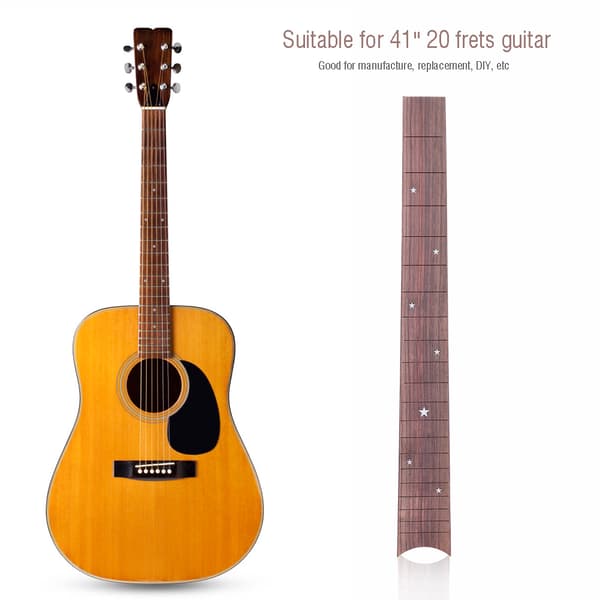 Rosenträ 20 Band Akustisk Gitarr Greppbräda Fingerboard Ersättning Del