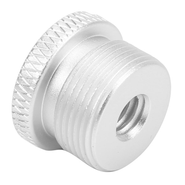 1/4 tum hon till 5/8 tum hane gängadapter Aluminiumlegering MikrofonskruvadapterSilver F18B