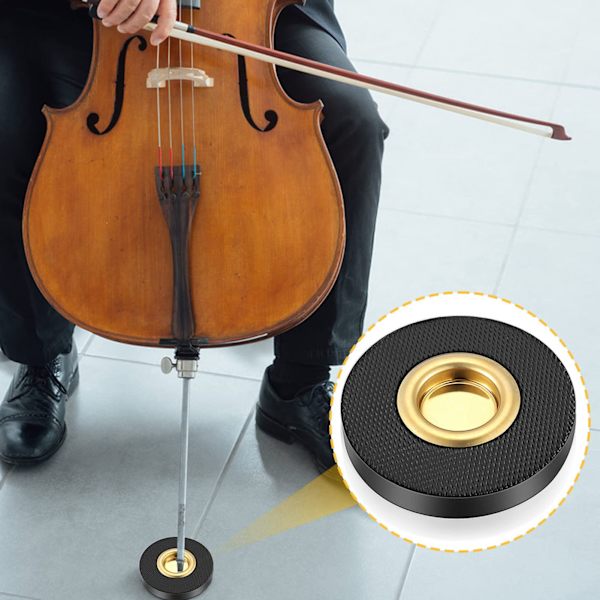 Cello Anti Slip Pad Säker Fixering Golvskydd Utmärkt Grepp Cello Endpin Rest Hållare för Prestandaövning