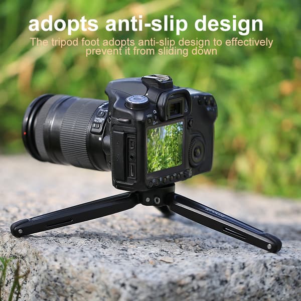PULUZ Mini Sammenfoldelig Bordholder i Aluminiumslegering til DSLR-kameraer
