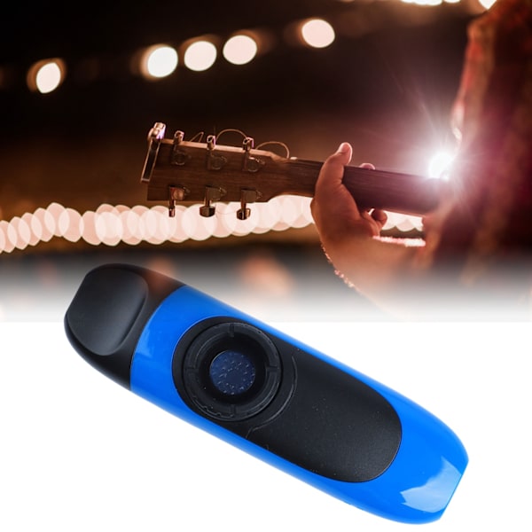Elektrisk Kazoo 11cm Profesjonell Harpiks Liten Bærbar Kazoo Sett med Pickup for Ytelse Blå