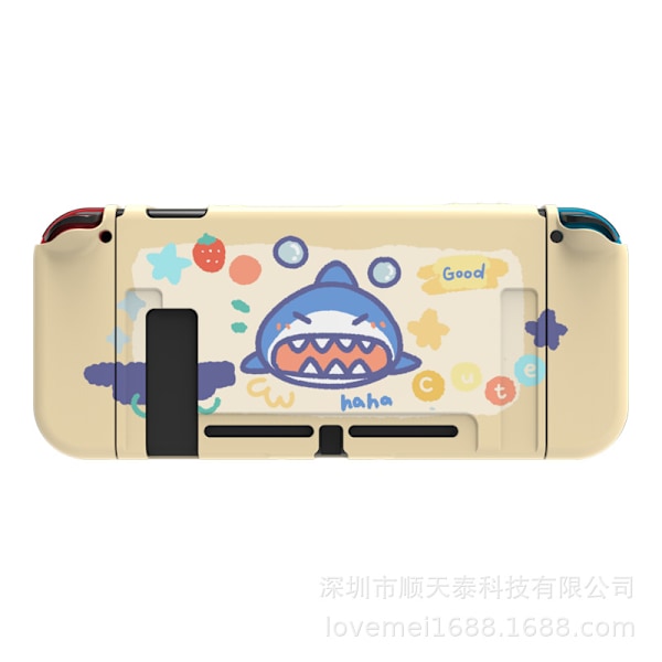 Dockningsbar skyddande väska för Nintendo Switch, söt mjuk TPU slim case cover för NS-konsol och Joy-Con-kontroller