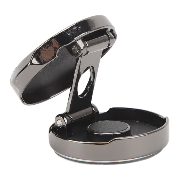 Sort rund foldbar magnetisk telefonholder mobil 180° foldbar telefonbeslag til iPhone 14 13 12 Pro