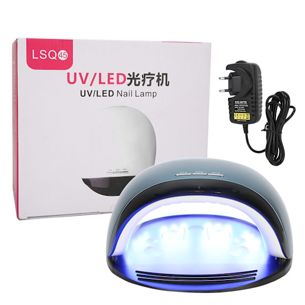 UV-gellampe neglelakk tørketrommel dobbel lyskilde timing tid minne 120W 100-240VEU plugg
