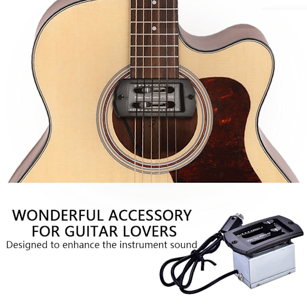 2-bånds forforstærker EQ Equalizer Piezo Pickup System til guitar reservedel tilbehør