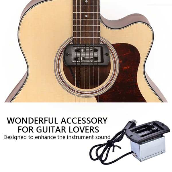 2-bånds forforsterker EQ Equalizer Piezo Pickup System for gitar erstatningsdel tilbehør