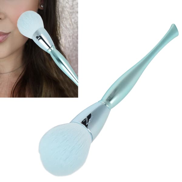 Bærbar enkelt makeup børste fluffy blush børste blød manicure støvfjernelse børste
