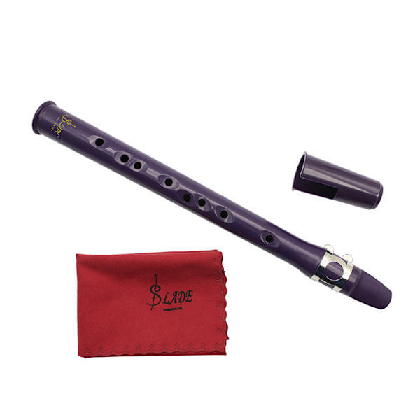 LADE Mini E-Flat Sax Saxofon med munstycke Instrument för nybörjare (Lila)
