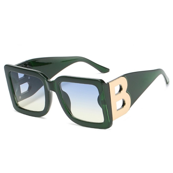 Retro Millionaire Solglasögon för Kvinnor Män Hip Hop Svart Mode Stora fyrkantiga Solglasögon Bågar UV400 Skydd