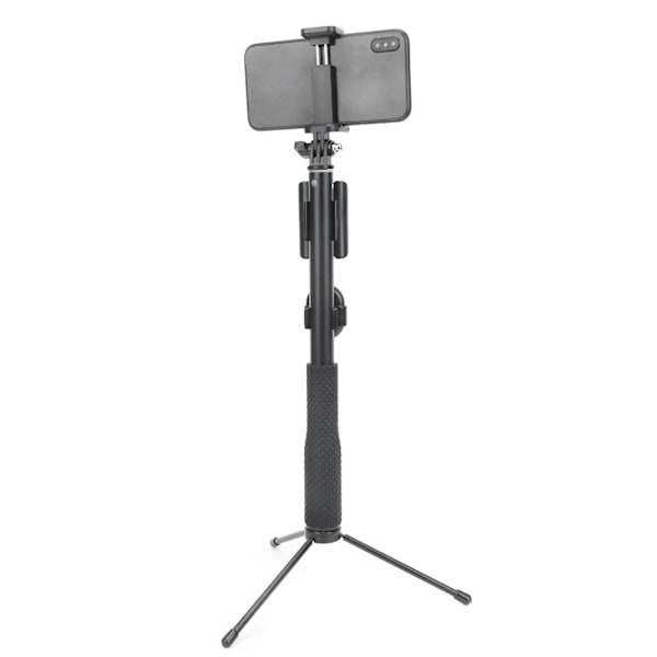 Actionkamera Handhållen Justerbar Selfie Stick Kamera Telefonklämma Stativ för Yi/GoPro
