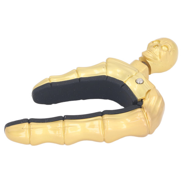 Gitar Capo Hodeskalle Knott Låse Design Myk Silikon Riperesistent Capo for Elektriske Akustiske Gitarer Ukulele Gull