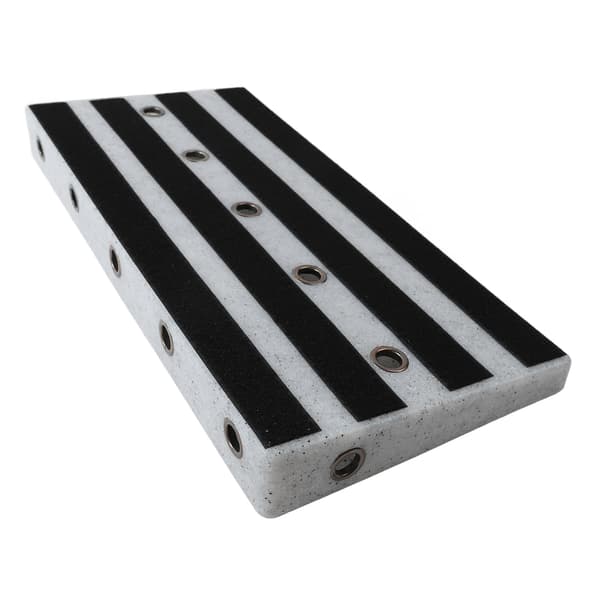 Gitarr Effekt Pedalbräda PE Kardborrfäste Instrument Tillbehör för Prestanda Vit Marmordesign