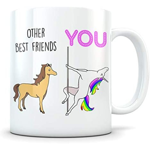 Bästa vänner presenter till kvinnor - Födelsedagspresenter till vänner Kvinnliga - Rolig kaffemugg present till flickvänner - Rolig present till din bästis - 11oz