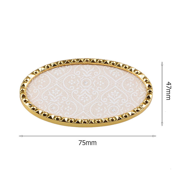 Mini Luksus Legering Rhinestones Neglekunst Salon Display Stativ Rack Board Neglekunst Plade (9#)