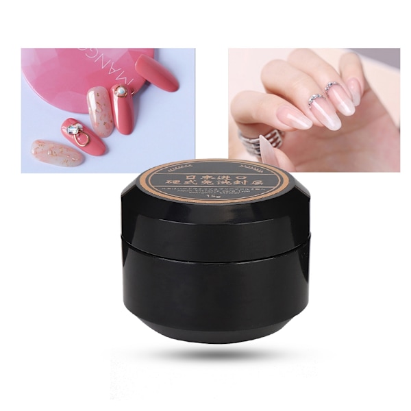 4-i-1 Multifunksjonell neglelakk Vask fri toppstrøk Toppstrøk Gel Manikyr DIY-verktøy 15ml