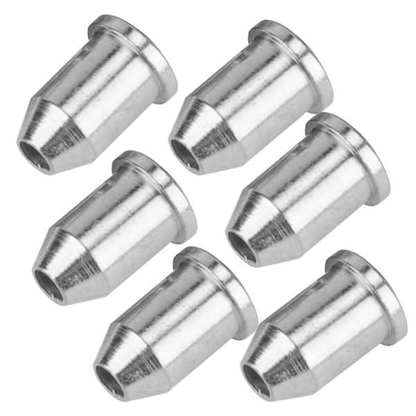 Metallisk Elektrisk Gitarrsträngguide med Skruvar Set Musikinstrument Del (Silver)