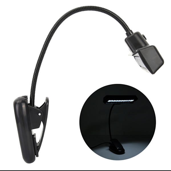 USB-liitäntäinen nuottitelineen valo, joustava kaulan, kannettava lukulampun LED-valo
