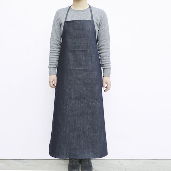 Arbetsförkläde i denim för vuxna, industriell förtjockning, slitstarkt förkläde, arbetsskydd, svetsning, antifoulingförkläde.