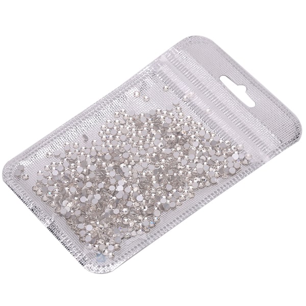 1000 stk neglekunst strass fargerike flate bunn negledekorasjon strass manikyrverktøy 01#